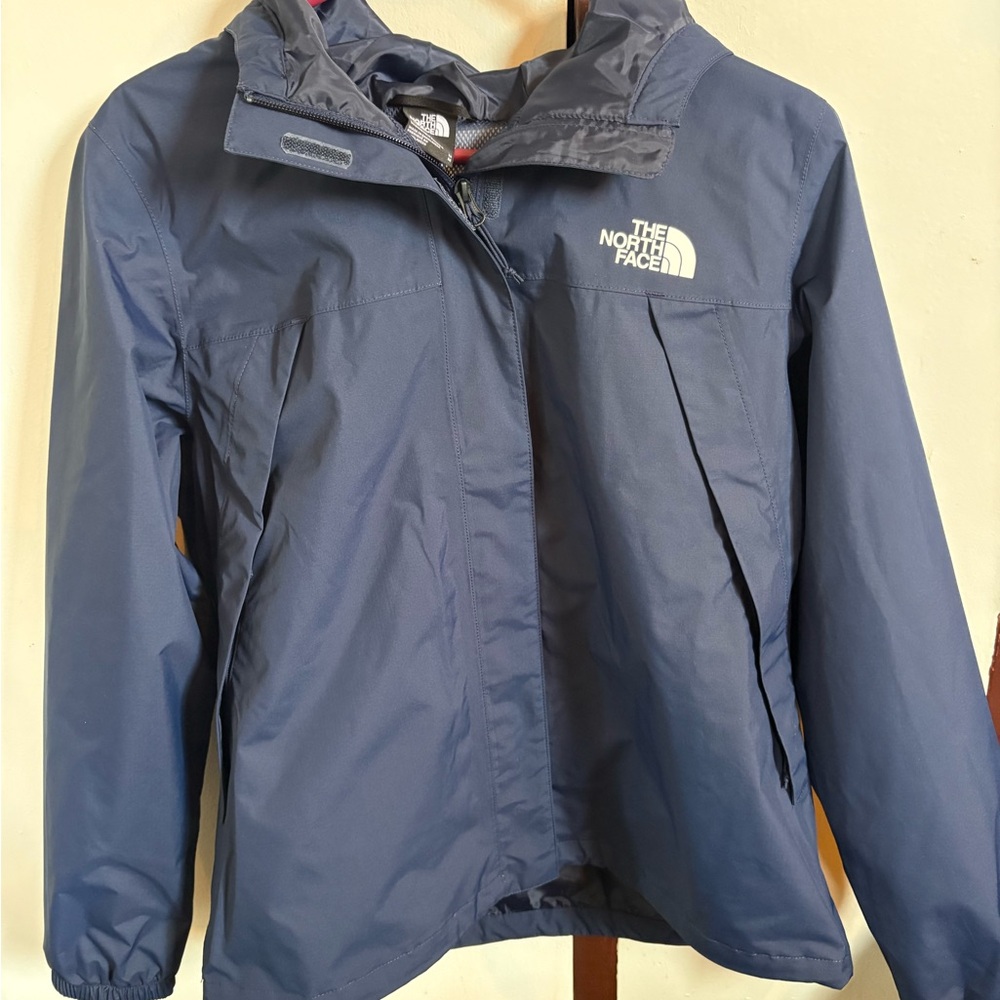 North Face Navy Antora Rain Jacket